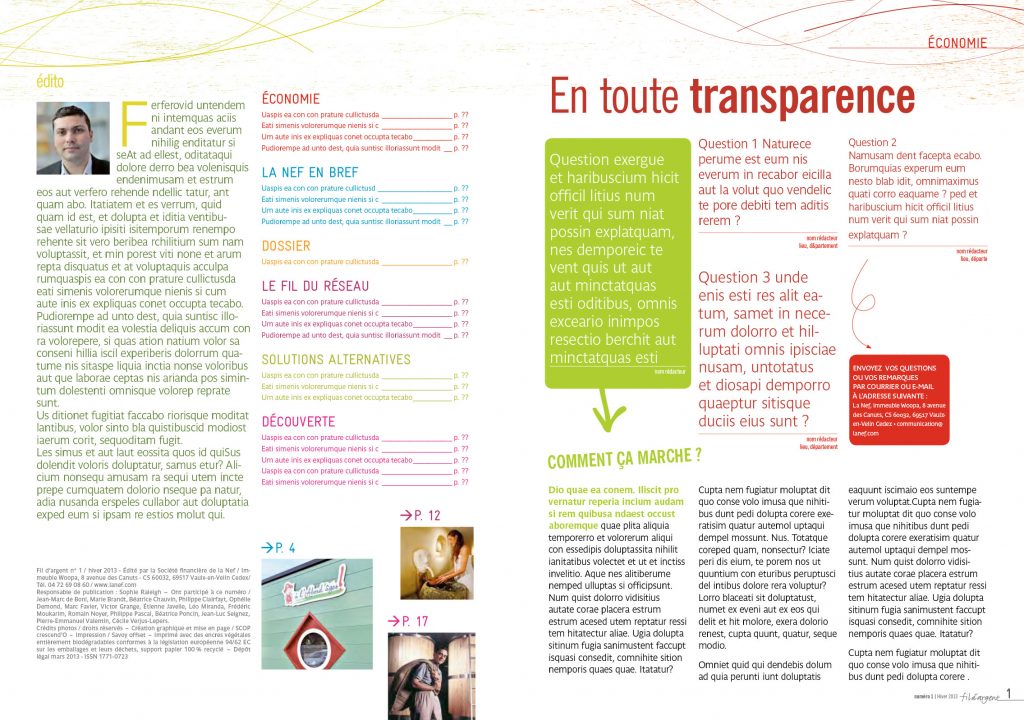 la nef fil d'argent journal