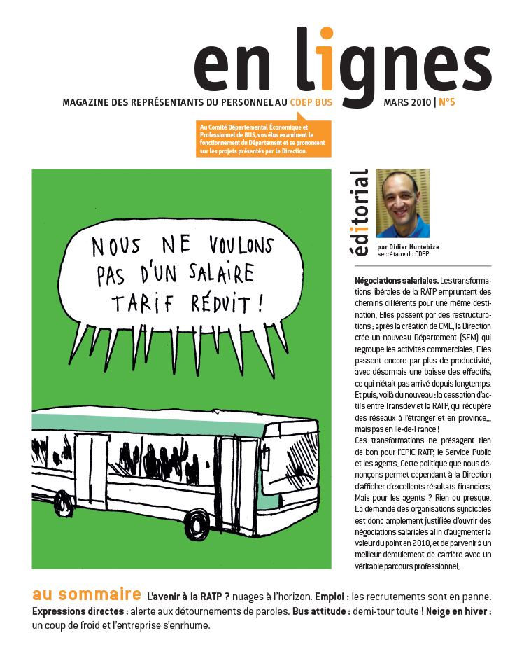 CDEP Bus RATP en lignes journal