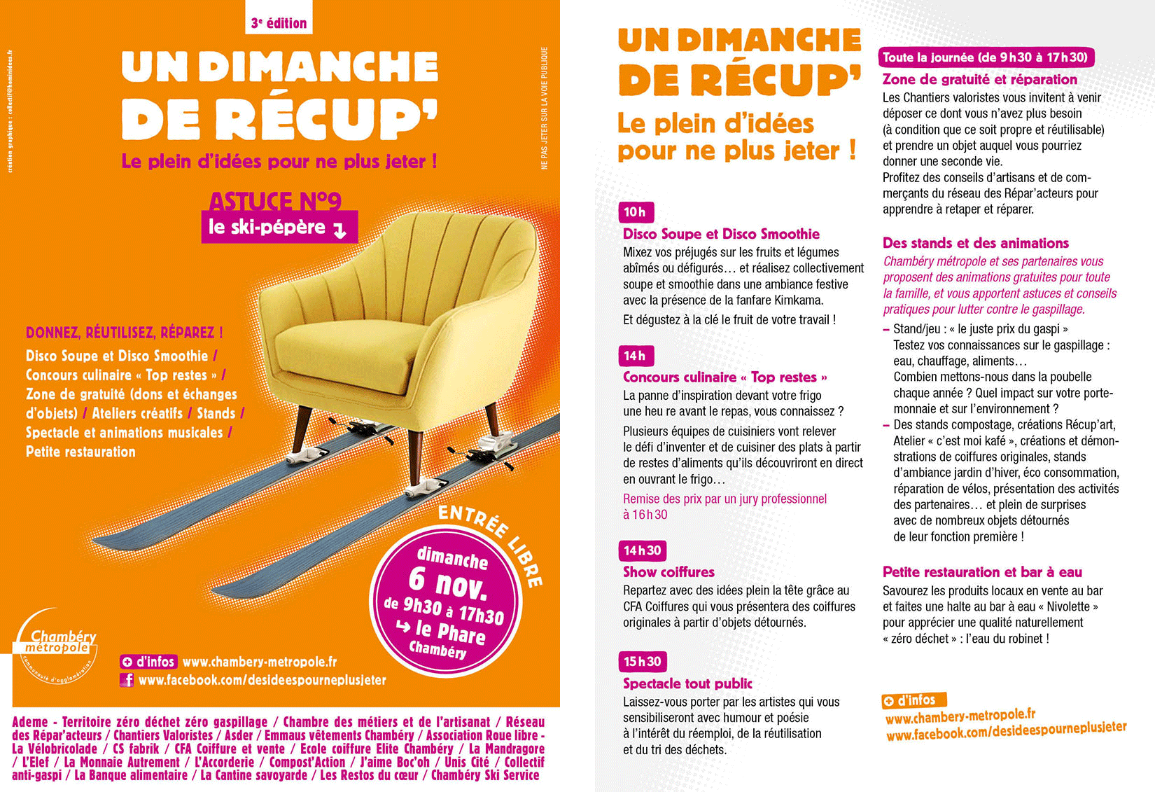 campagne Chambéry métropole dimanche de récupération programme