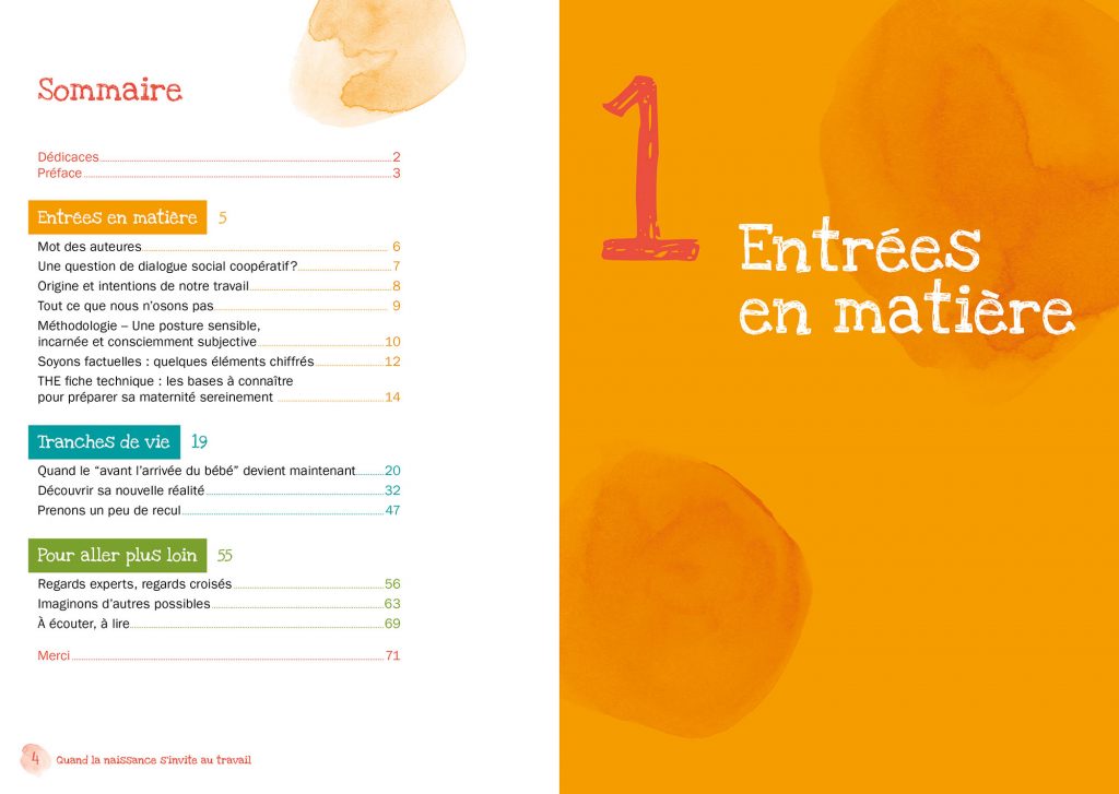 édition brochure oxalis maternité entrepreneure